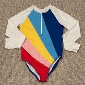 Hanna Andersson Girls LS Bathing Suit. Size 12.